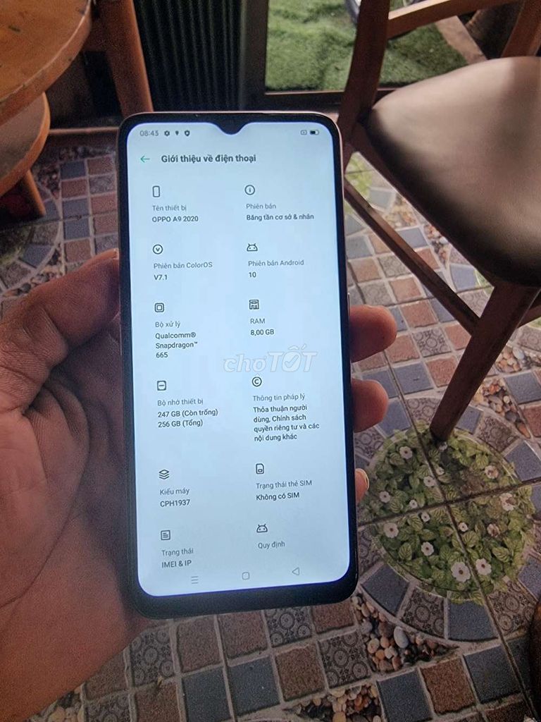 Oppo a9 ram 8/256GB hình thức đẹp ken mấy full mọi