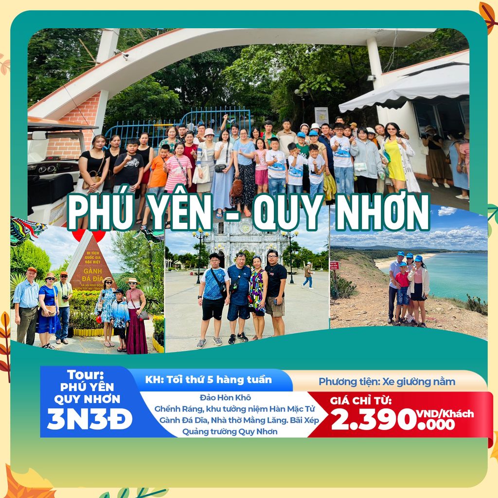 Tour Quy Nhơn Phú Yên 3N3Đ | DL Phong Cách Việt