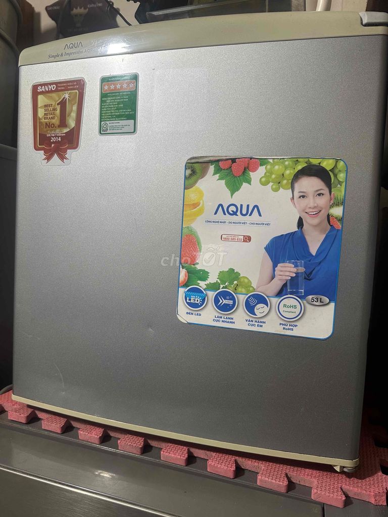 Tủ lạnh Aqua Sanyo 53 lít Bạc. Mua bán Tủ lạnh tại Quận Tân Phú Tp Hồ Chí Minh được đăng bởi trần Lương hình 1