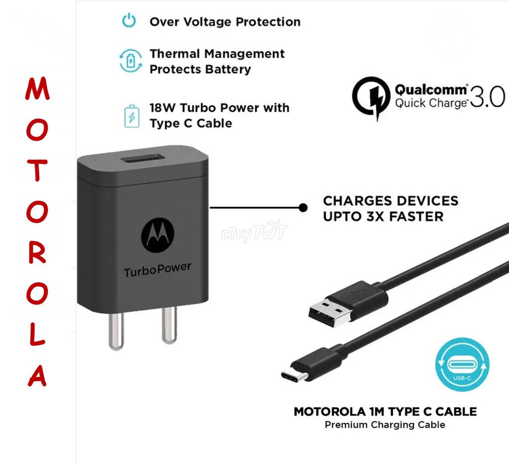 Sạc nhanh Motorola TurboPower 18W PD / QC3.0. Mua bán Phụ kiện (Màn hình, Chuột...) tại Quận Đống Đa Hà Nội được đăng bởi A Phương hình 1
