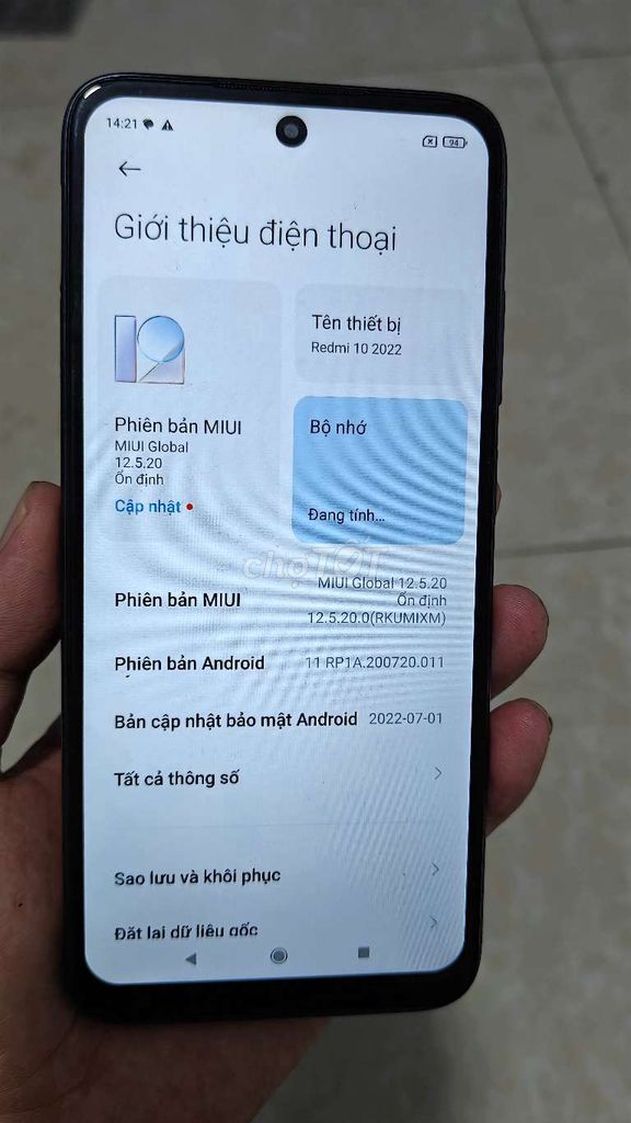Xiaomi Redmi 10 Xám 4GB. Mua bán Điện thoại tại Thành phố Thủ Đức Tp Hồ Chí Minh được đăng bởi Điện Thoại Giá Tốt hình 1
