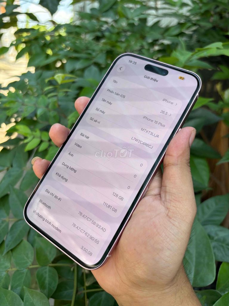 Apple iPhone 15 Plus 128GB Hồng 98.5%. Mua bán Điện thoại tại Huyện Bình Chánh Tp Hồ Chí Minh được đăng bởi Lâm mobiphone hình 1