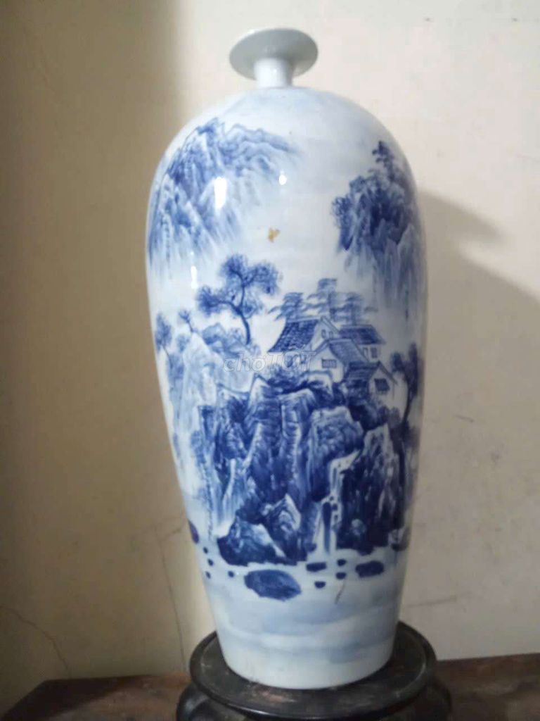 Bình gốm sứ Sơn thủy 50cm. Mua bán Đồ sưu tầm, đồ cổ tại Huyện Gò Công Tây Tiền Giang được đăng bởi Ngọc Hảo hình 1