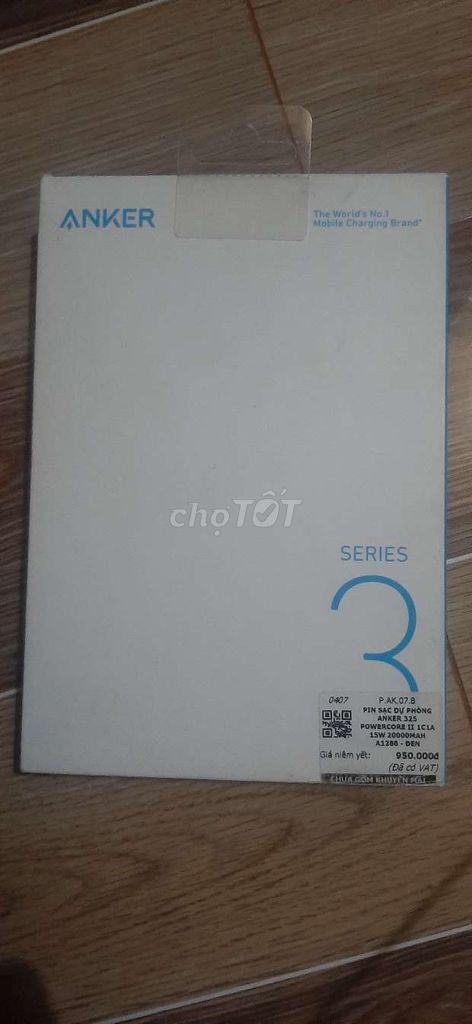Sạc dự phòng Anker 325 Power Bank. Mua bán Phụ kiện (Màn hình, Chuột...) tại Huyện Chư Prông Gia Lai được đăng bởi Phú hình 1