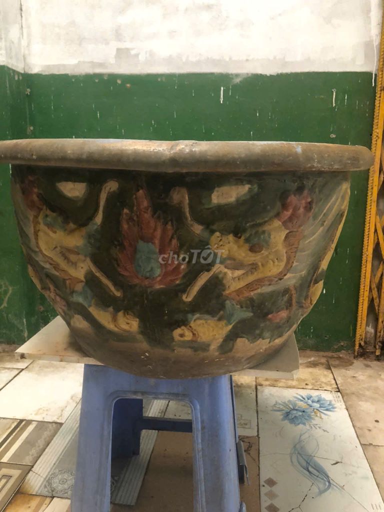 Chậu hoa gốm Long châu 70cm. Mua bán Cây cảnh, đồ trang trí tại Thành phố Thủ Đức Tp Hồ Chí Minh được đăng bởi Minh Hoàng hình 1