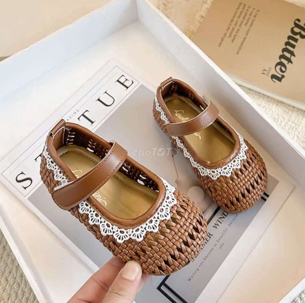 Giày búp bê Nữ Da Nâu Size 27, 32. Mua bán Mẹ và bé tại Thành phố Vĩnh Long Vĩnh Long được đăng bởi ST STORE chuyên sỉ hình 1