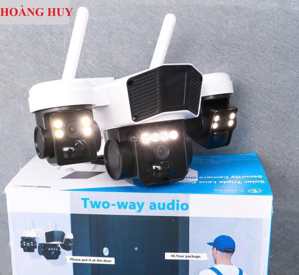 Camera an ninh 4G 3 mắt. Mua bán Máy ảnh, Máy quay tại Quận Tân Phú Tp Hồ Chí Minh được đăng bởi HOÀNG HUY hình 1