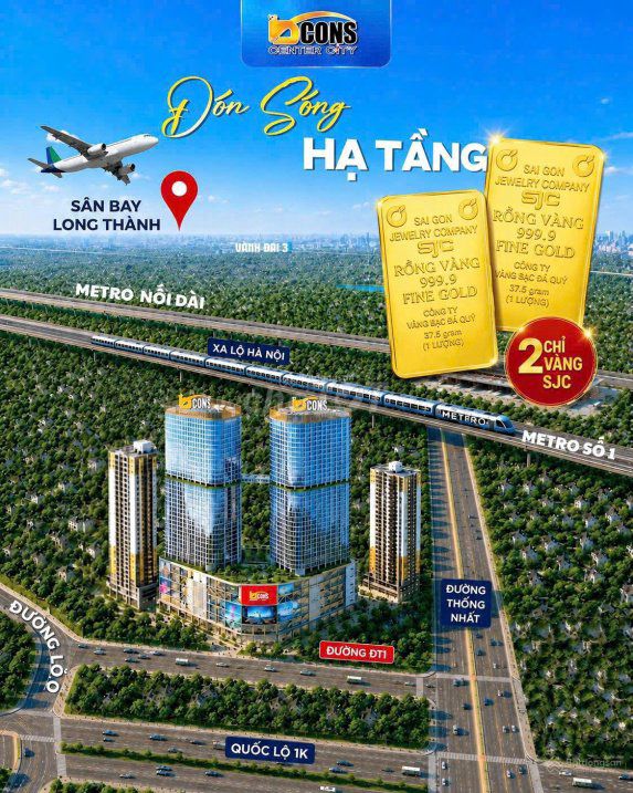 Bcons Center City - Căn gốc siêu đẹp giá chỉ 3,6 tỷ 