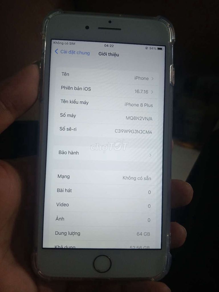 iPhone 8 Plus 64GB Vàng hồng. Mua bán Điện thoại tại Quận 12 Tp Hồ Chí Minh được đăng bởi a Tam Grab  hình 1