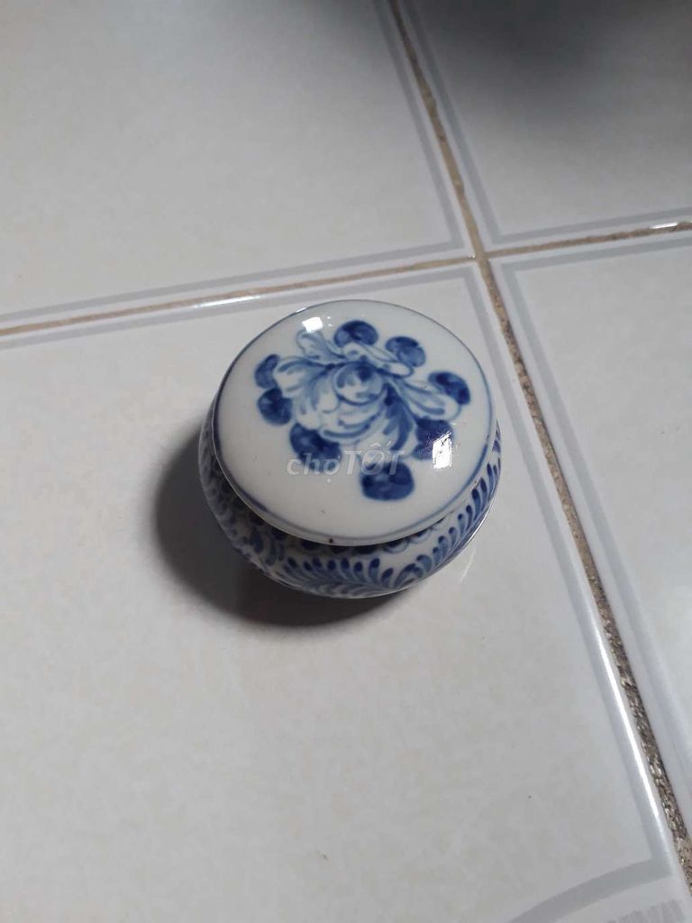 Hũ đựng đồ Sành Trắng xanh. Mua bán Cây cảnh, đồ trang trí tại Quận 5 Tp Hồ Chí Minh được đăng bởi hùng hình 1