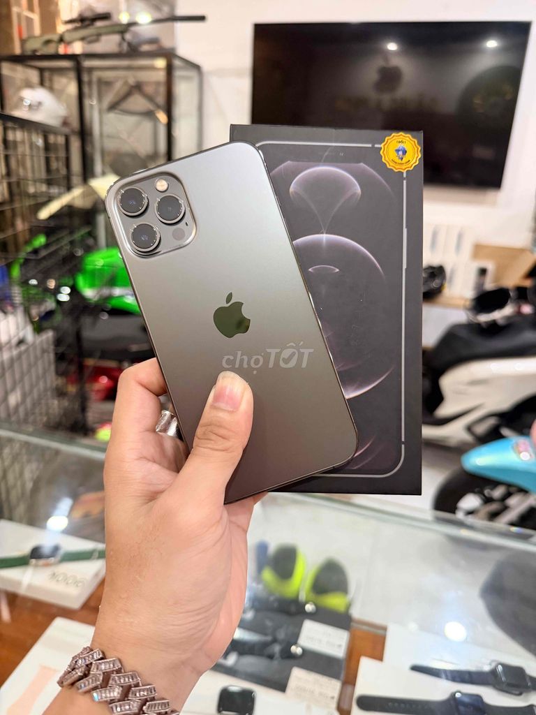 iphone 12 pro max qt 256gb 98%. Mua bán Điện thoại tại Thành phố Long Xuyên An Giang được đăng bởi Băng Apple  chuyên iphone hình 1