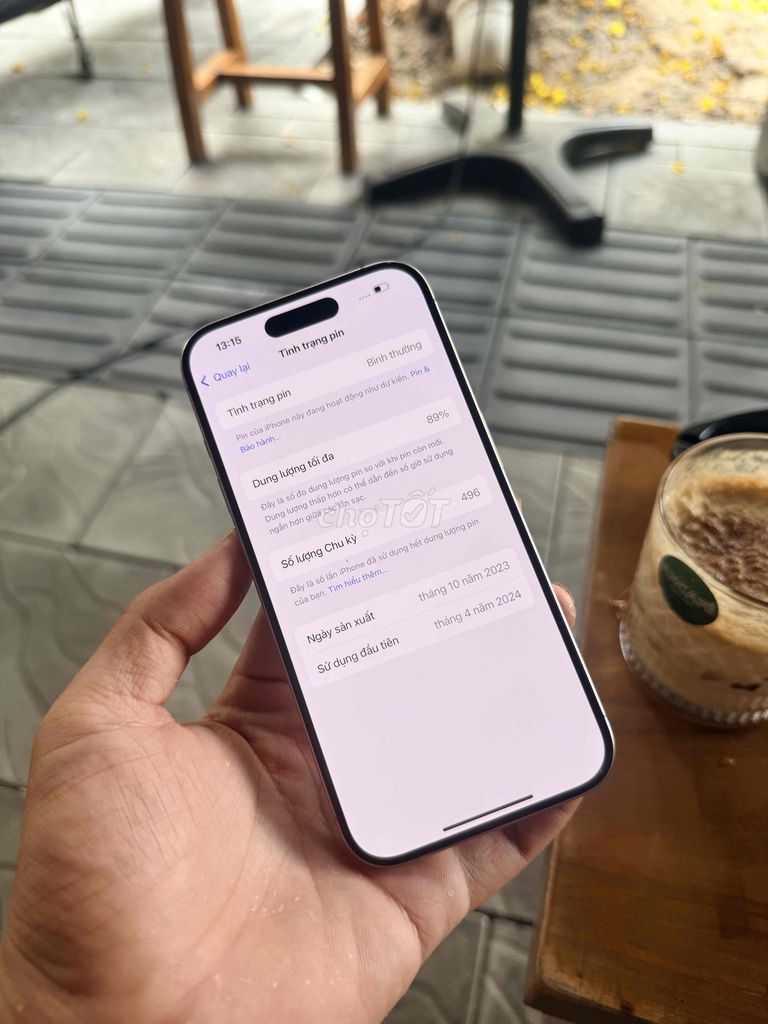 Apple iPhone 15 Pro 128GB Xám Đã dùng. Mua bán Điện thoại tại Quận Ngũ Hành Sơn Đà Nẵng được đăng bởi Nghĩa  hình 1