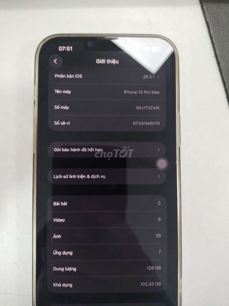 iPhone 13 Pro Max 128GB Xám. Mua bán Điện thoại tại Thành phố Thủ Dầu Một Bình Dương được đăng bởi Thương Đỗ Hoài hình 1