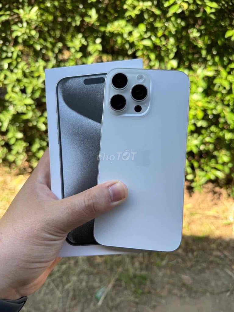 iPhone 15 Pro Max 256GB Trắng FULLBOX APPLE 06/202. Mua bán Điện thoại tại Quận 10 Tp Hồ Chí Minh được đăng bởi iStockHCM hình 1