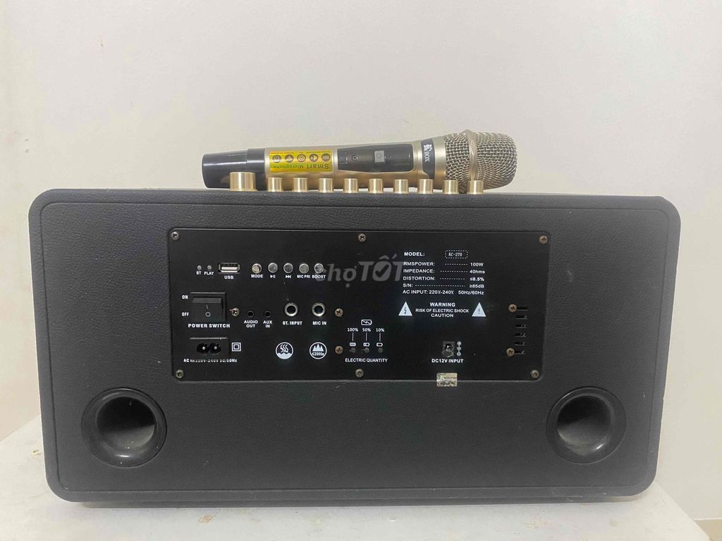 Loa karaoke KBOX KC-270 Đen. Mua bán Tivi, Âm thanh tại Huyện An Minh Kiên Giang được đăng bởi Bản hình 1