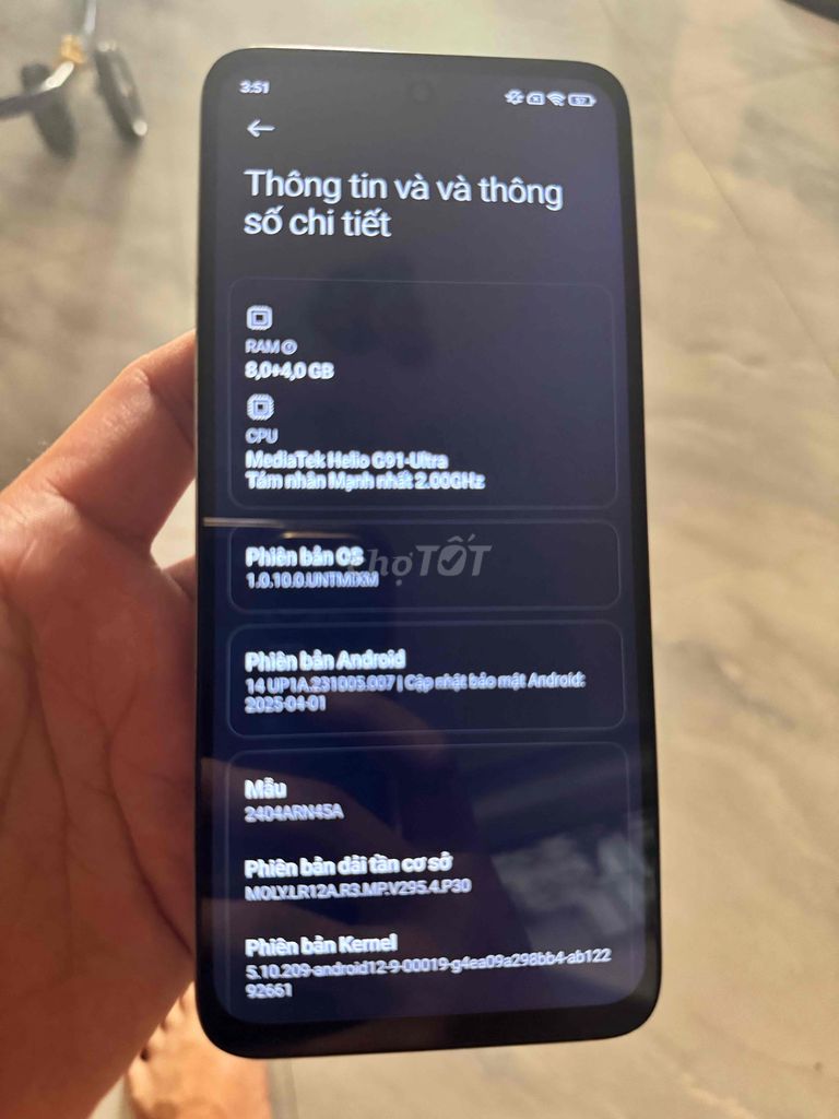 Xiaomi Redmi 13 128GB Trắng. Mua bán Điện thoại tại Thành phố Huế Thừa Thiên Huế được đăng bởi Nguyễn Nhật Thành hình 1