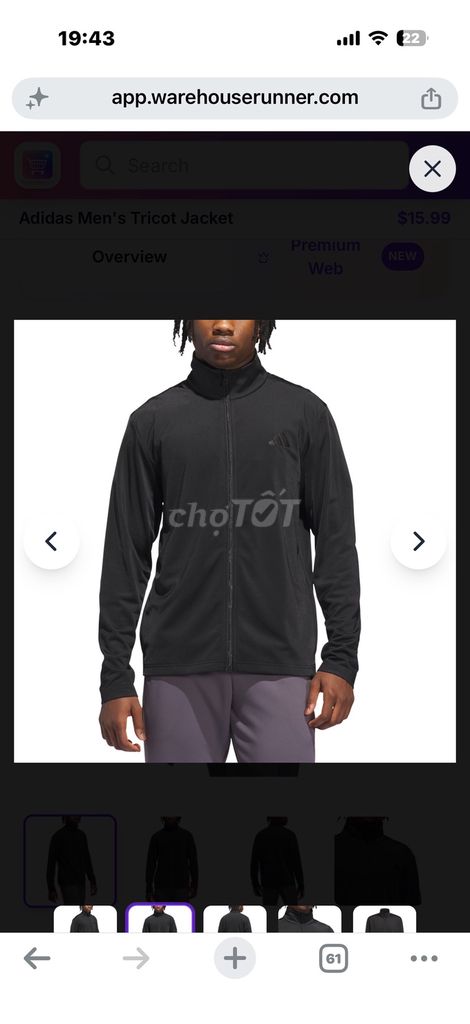 Áo khoác Adidas Men's Tricot Jacket L chính hãng. Mua bán Quần áo tại Thành phố Thủ Đức Tp Hồ Chí Minh được đăng bởi Tên chưa cung cấp hình 1