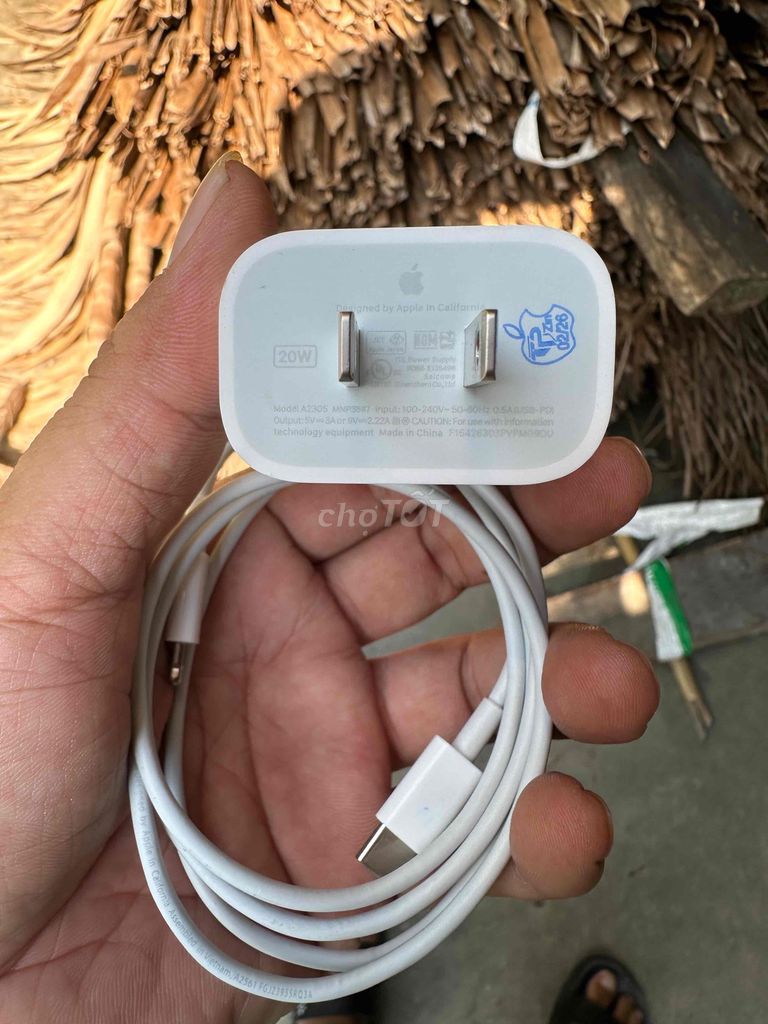 Bo sac Zin Apple 20W Type C - L. Mua bán Phụ kiện (Màn hình, Chuột...) tại Huyện Tiểu Cần Trà Vinh được đăng bởi Mr Duy Nguyễn hình 1