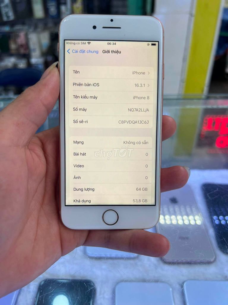 Apple iPhone 8 64GB Vàng hồng Like New. Mua bán Điện thoại tại Thành phố Thủ Đức Tp Hồ Chí Minh được đăng bởi Hội Đồ Điện Tử hình 1