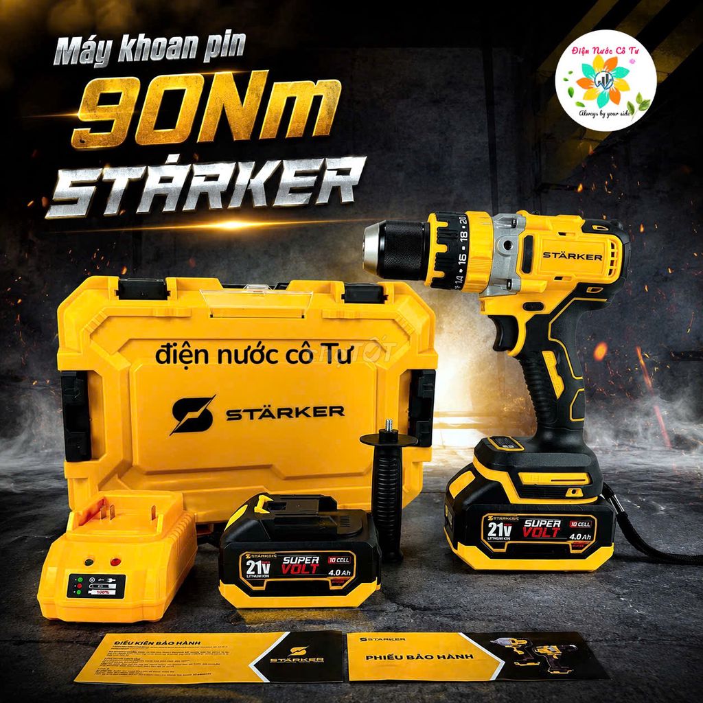 Máy khoan pin ko than STARKER SK-910DZ 21V 90Nm. Mua bán Đồ chuyên dụng, Giống nuôi trồng tại Quận 12 Tp Hồ Chí Minh được đăng bởi điện nước cô Tư hình 1
