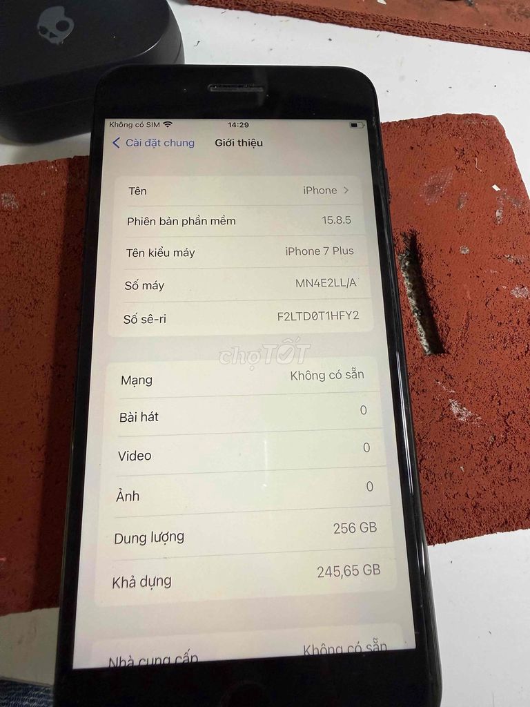 iPhone 7 Plus 256GB Đen Đã thay pin mới. Mua bán Điện thoại tại Thành phố Bà Rịa Bà Rịa - Vũng Tàu được đăng bởi nguyễn thọ hình 1