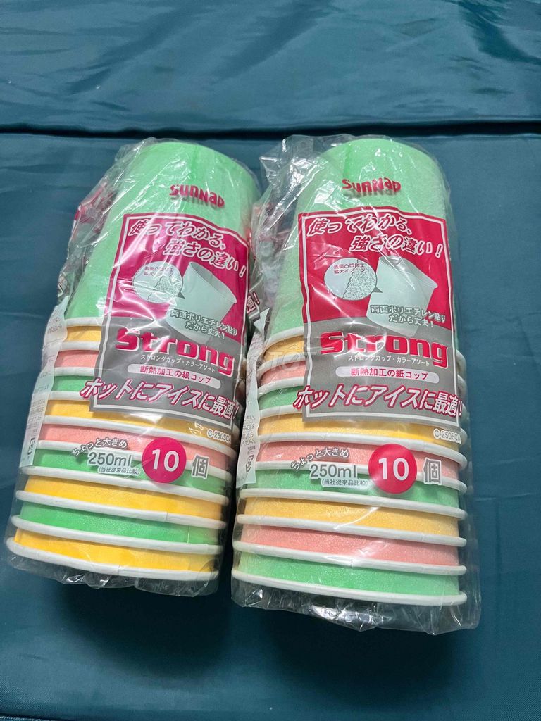 Ly giấy nhật made in japan dùng một lần 250ml. Mua bán Dụng cụ nhà bếp tại Quận 12 Tp Hồ Chí Minh được đăng bởi Liên si Nhật độc lạ hình 1