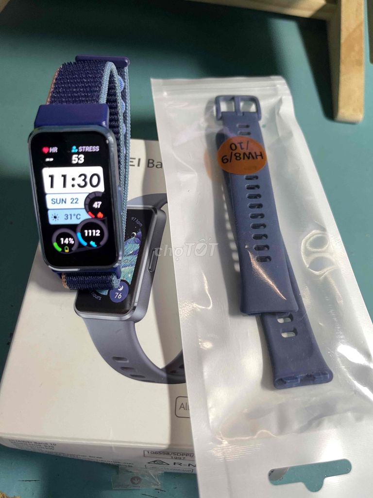 Huawei Band 10 Xanh dương. Mua bán Thiết bị đeo thông minh tại Huyện Cẩm Mỹ Đồng Nai được đăng bởi Quân Minh hình 1