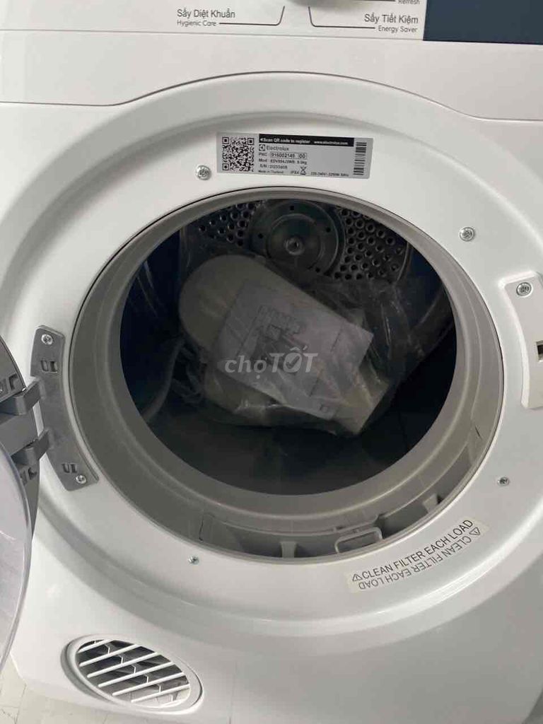 Máy giặt Electroluc Inverter 8,5kg giặt mạnh, êm
