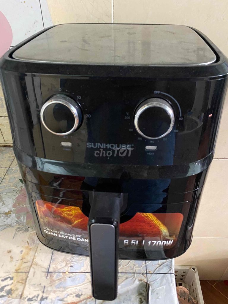 Nồi chiên không dầu SUNHOUSE 6.5L Đen. Mua bán Bếp, lò, đồ điện nhà bếp tại Thành phố Vũng Tàu Bà Rịa - Vũng Tàu được đăng bởi Lê Quang Đạt hình 1