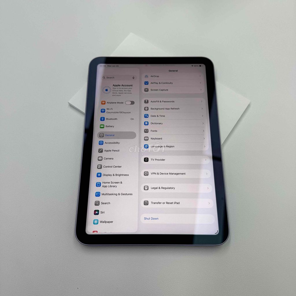Apple iPad mini 6 64GB Tím Đã sử dụng. Mua bán Máy tính bảng tại Huyện Hoài Đức Hà Nội được đăng bởi Mboss Mobile hình 1