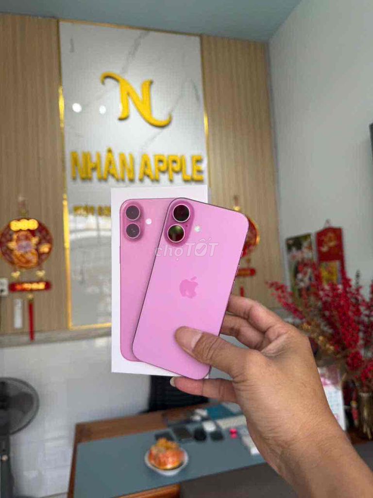 IPHONE 16 HỒNG 128gb QT MỸ ZIN ÁP ĐẸP 98%. Mua bán Điện thoại tại Thành phố Cà Mau Cà Mau được đăng bởi NHAN APPLE hình 1