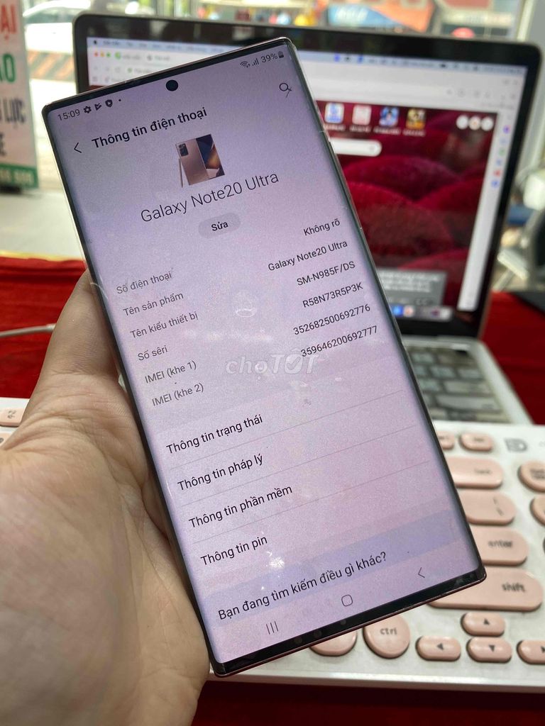 Samsung Note 20 Ultra Vàng 256GB Full đẹp. Mua bán Điện thoại tại Quận 7 Tp Hồ Chí Minh được đăng bởi Diamond Nguyễn Huy hình 6