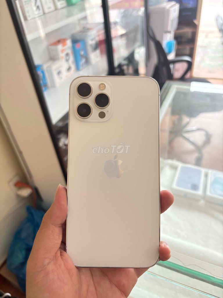 Apple iPhone 12 Pro Max 128GB Trắng. Mua bán Điện thoại tại Huyện Thuỷ Nguyên Hải Phòng được đăng bởi Nhật Hạ Mobile hình 1