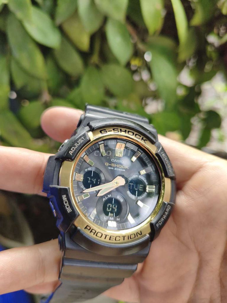 Casio G-Shock GAS 100 Dây cao su Đen Vàng. Mua bán Đồng hồ tại Huyện Gò Công Tây Tiền Giang được đăng bởi Tuấn Trung hình 1