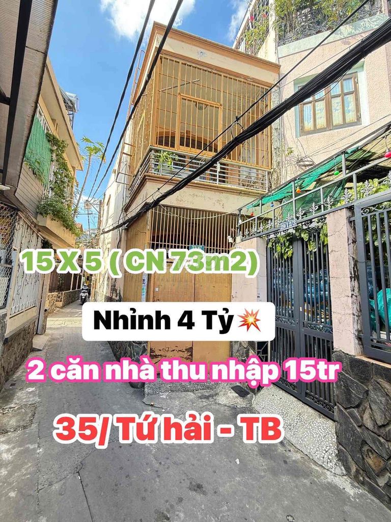 ❤️♻️đường tứ hải 75 m2 nhỉnh 4 tỷ