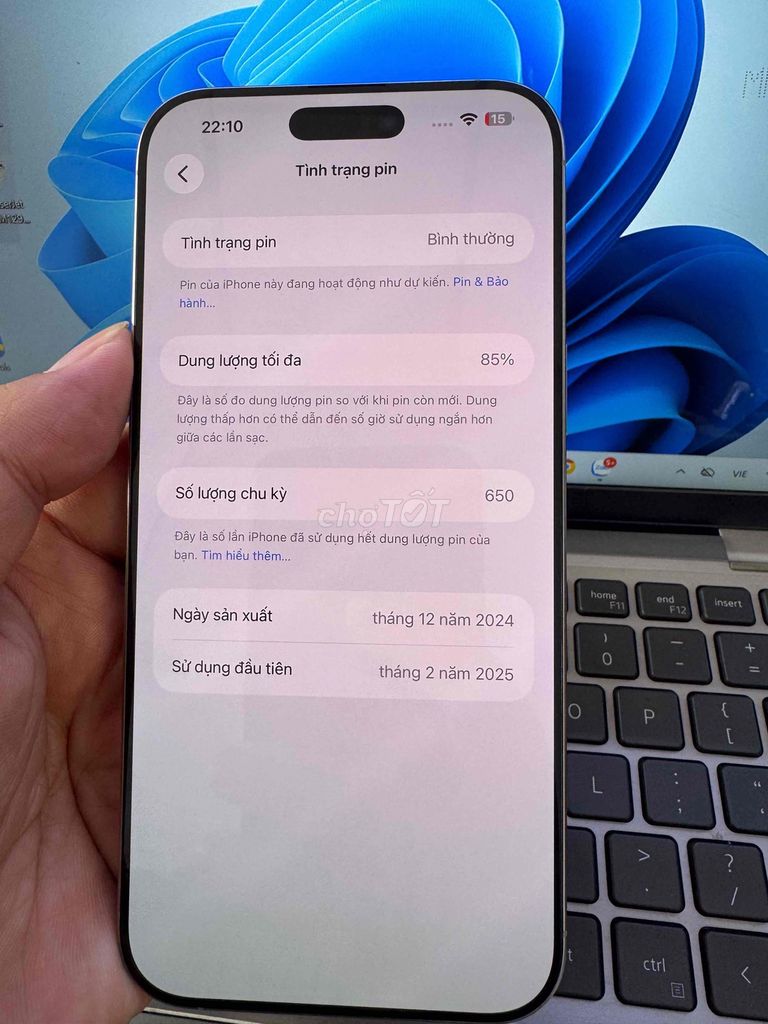 Apple iPhone 16 Pro Max 256GB Xám. Mua bán Điện thoại tại Quận 6 Tp Hồ Chí Minh được đăng bởi QUỐC THIÊN BÁN GÓP 0 ĐỒNG  hình 1