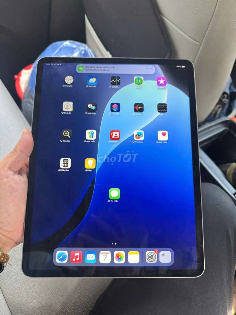 Apple iPad Pro 12.9 đời 2020 pin zin 95%. Mua bán Máy tính bảng tại Huyện Bình Chánh Tp Hồ Chí Minh được đăng bởi kemthui hình 1