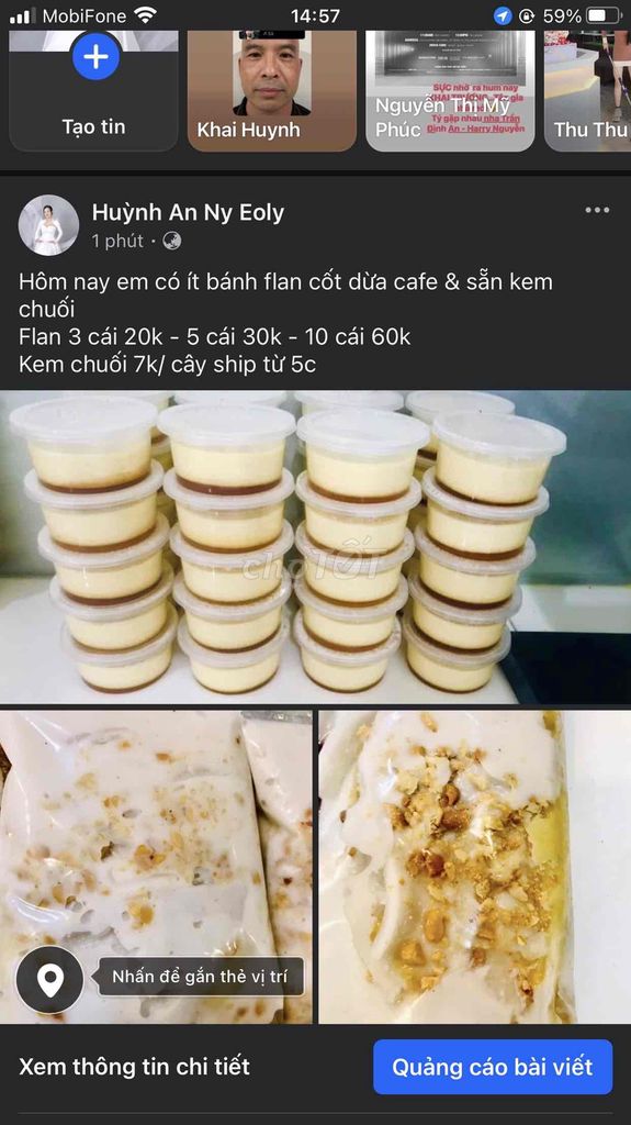 bánh flan cốt dừa cafe