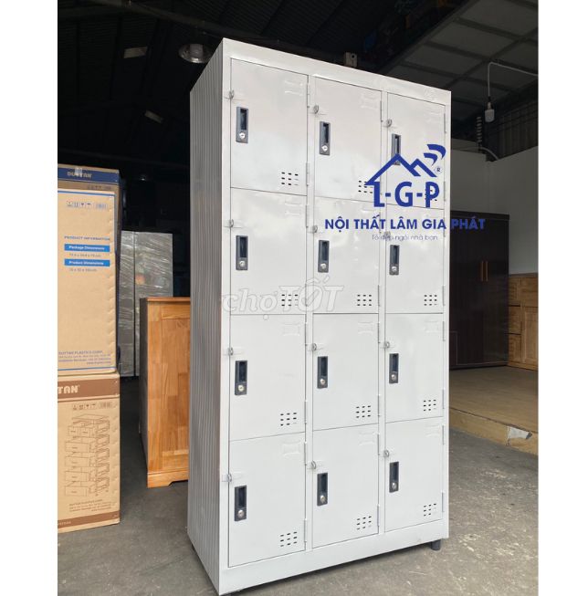 Tủ locker sắt cá nhân giao HCM BD - Tủ 12 cánh bền