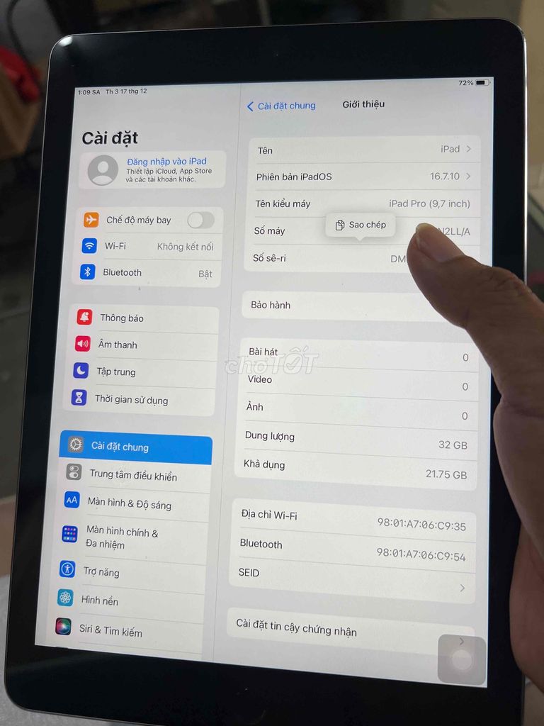 ipad pro 9.7 in mỹ giá rẻ