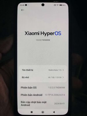 Xiaomi Redmi Note 11S 8+4 128GB Xám