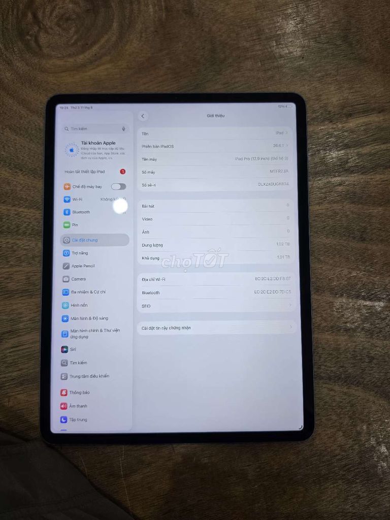 Apple iPad Pro 2018 12.9 inch 1TB 95%. Mua bán Máy tính bảng tại Quận Bắc Từ Liêm Hà Nội được đăng bởi lan hình 1