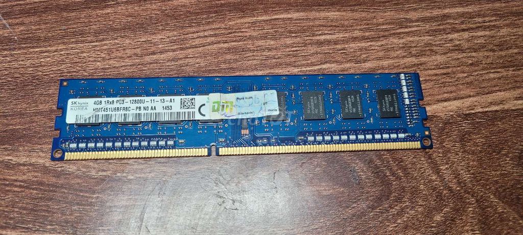 RAM SK Hynix 4GB DDR3 PC3-12800U. Mua bán Linh kiện (RAM, Card...) tại Huyện Hiệp Hòa Bắc Giang được đăng bởi Nguyễn Hải hình 1