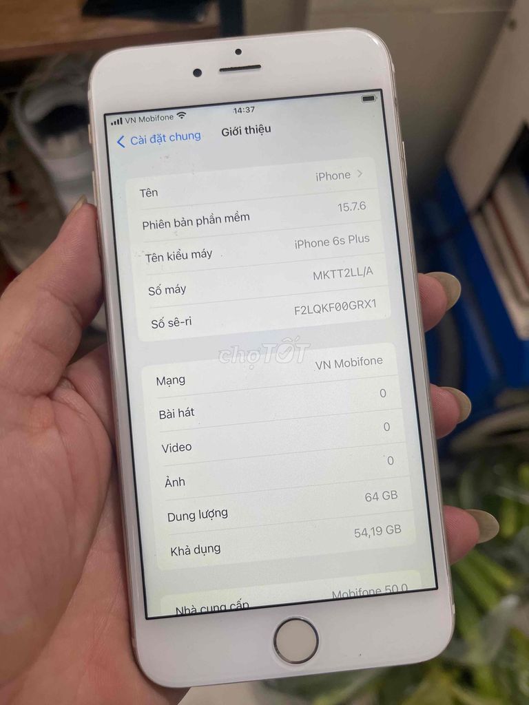 iPhone 6s Plus 64GB Vàng Đã dùng. Mua bán Điện thoại tại Quận Thanh Xuân Hà Nội được đăng bởi Anh Đức hình 1