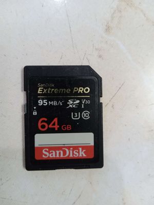 Thẻ nhớ SD Scandisk Extreme Pro 64Gb. Mua bán Linh kiện (RAM, Card...) tại Quận Tân Phú Tp Hồ Chí Minh được đăng bởi Tiệm Sách Cũ Hoàng Lộc