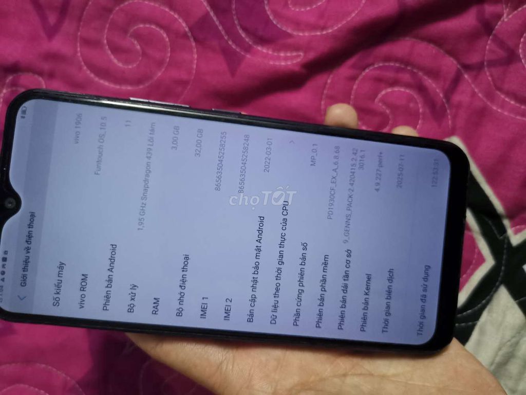 Vivo 1906 32GB Xanh. Mua bán Điện thoại tại Quận 4 Tp Hồ Chí Minh được đăng bởi long hình 1
