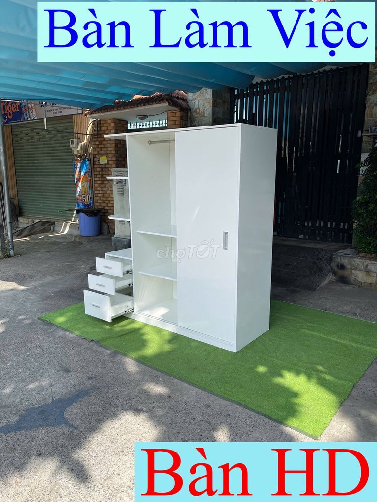 Tủ quần áo_Tủ quần áo cửa lùa=Tủ quần áo gổ 1m6=4. Mua bán Tủ, kệ gia đình tại Quận 10 Tp Hồ Chí Minh được đăng bởi Kho Hàng TP HCM hình 1