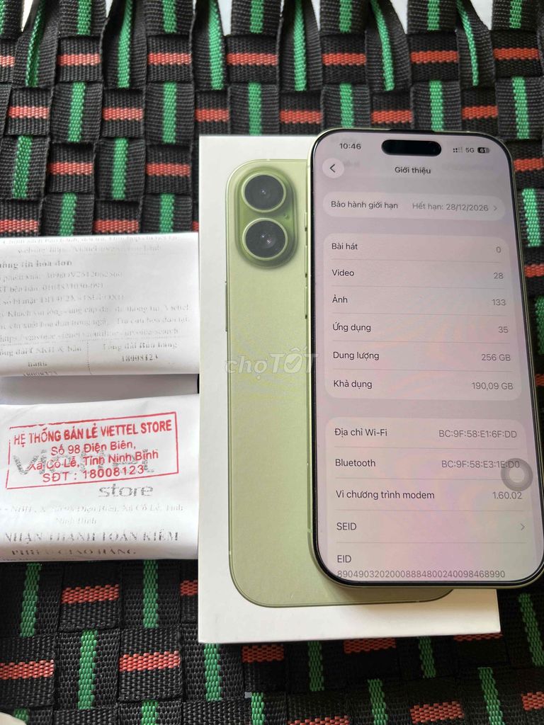 iPhone 17 256GB Xanh lá VN/A. Mua bán Điện thoại tại Huyện Trực Ninh Nam Định được đăng bởi Minh hình 1