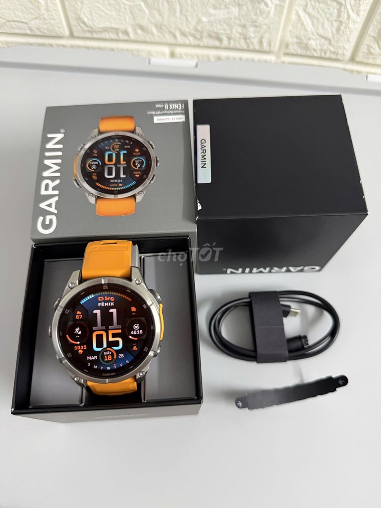 Garmin Fenix 8 Titanium Cam 47mm. Mua bán Thiết bị đeo thông minh tại Quận 3 Tp Hồ Chí Minh được đăng bởi Phan Duy hình 1