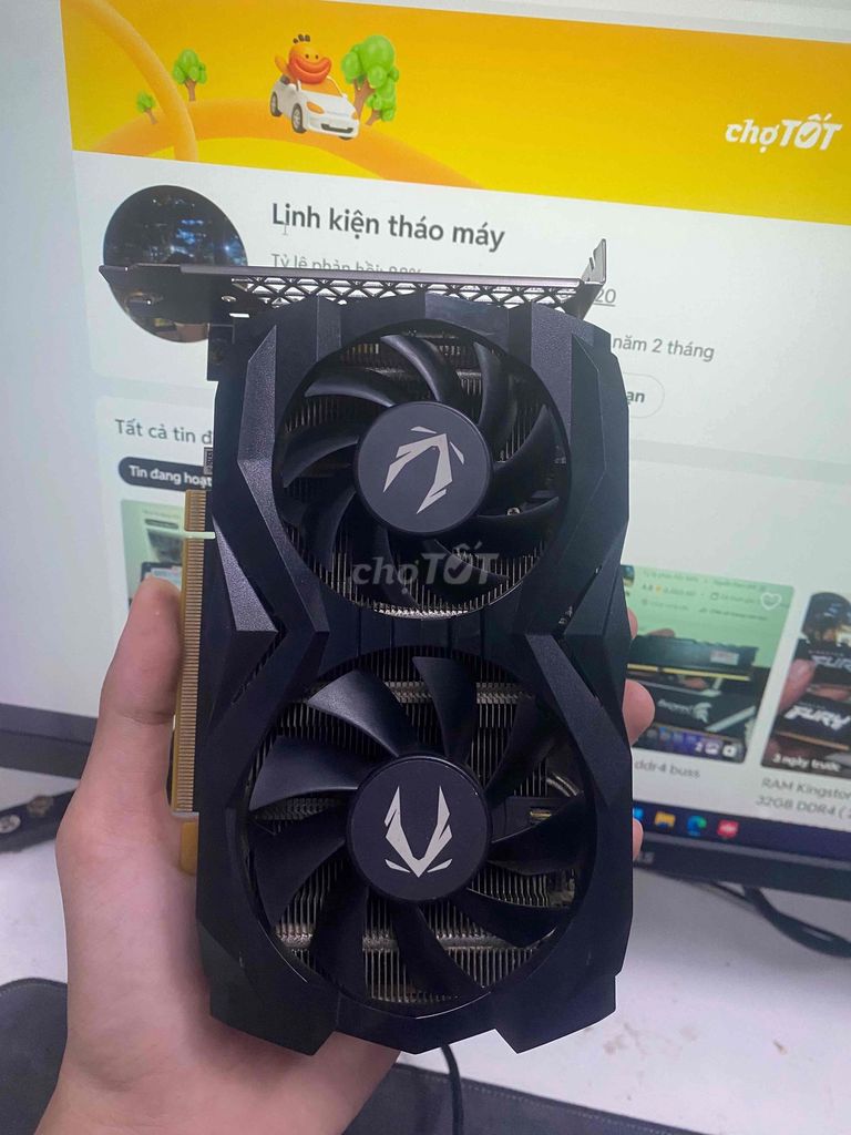 Card đồ họa Zotac GTX 1660 Super 6GB Đen. Mua bán Linh kiện (RAM, Card...) tại Quận 12 Tp Hồ Chí Minh được đăng bởi Linh kiện tháo máy hình 1